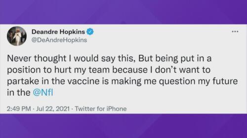 05 - DeAndre Hopkins Vaccine Tweet
