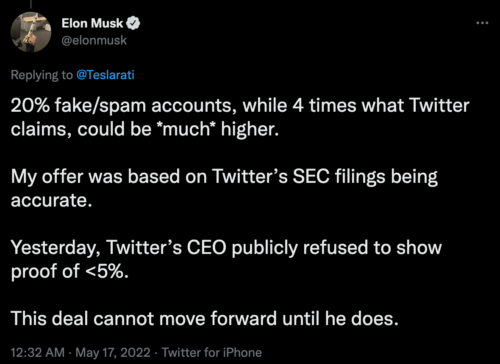 14 - NEWS - Elon Musk Tweet